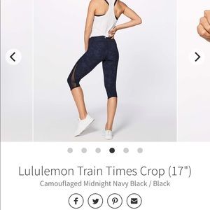 Lululemon Train Times Crop 17”